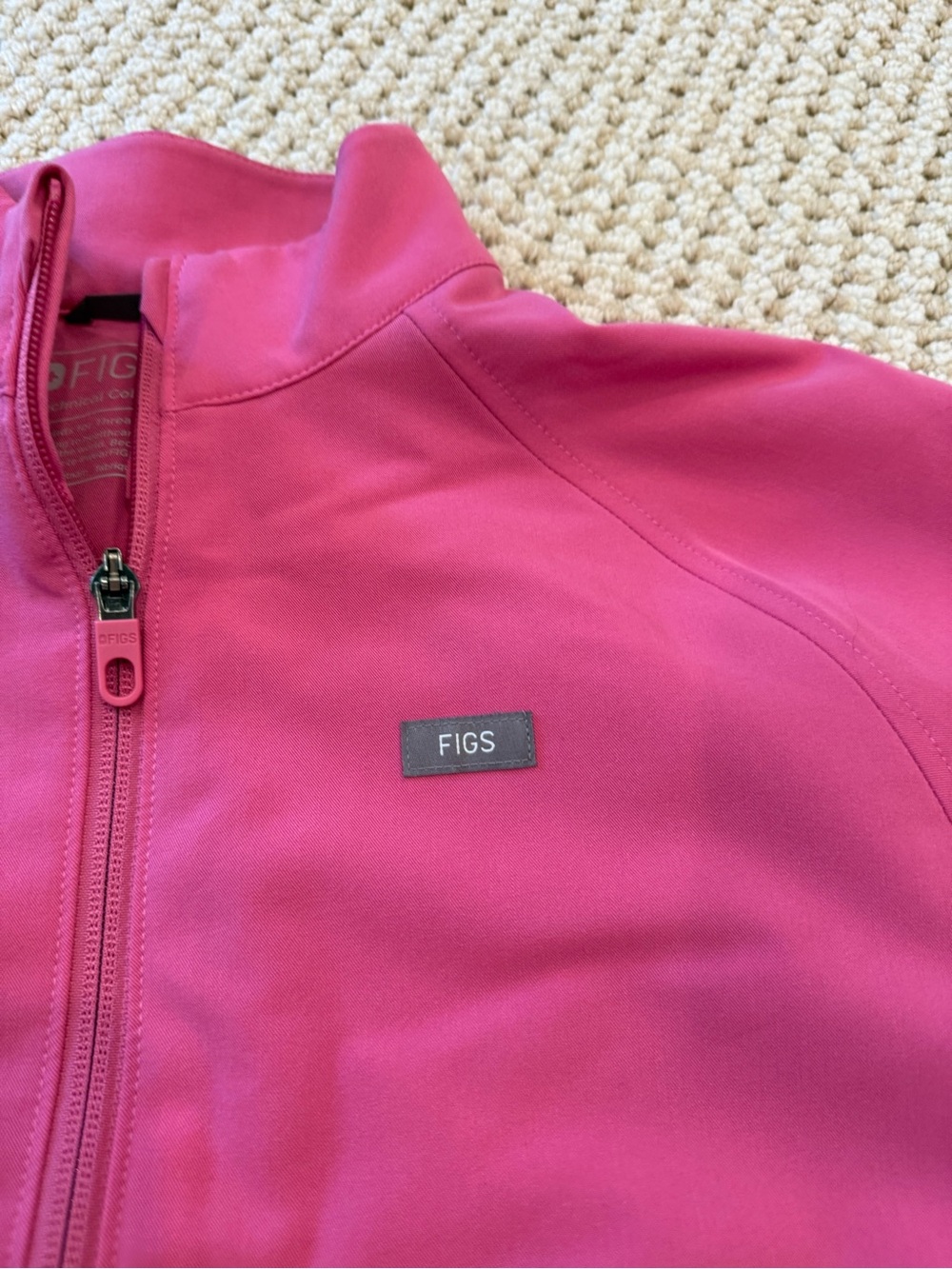 FIGS Pink Sydney Scrub Jacket